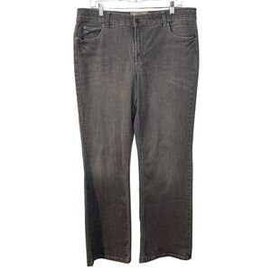 Ruff Hewn Classic Boot Cut Grey Wash denim jeans Womens 16